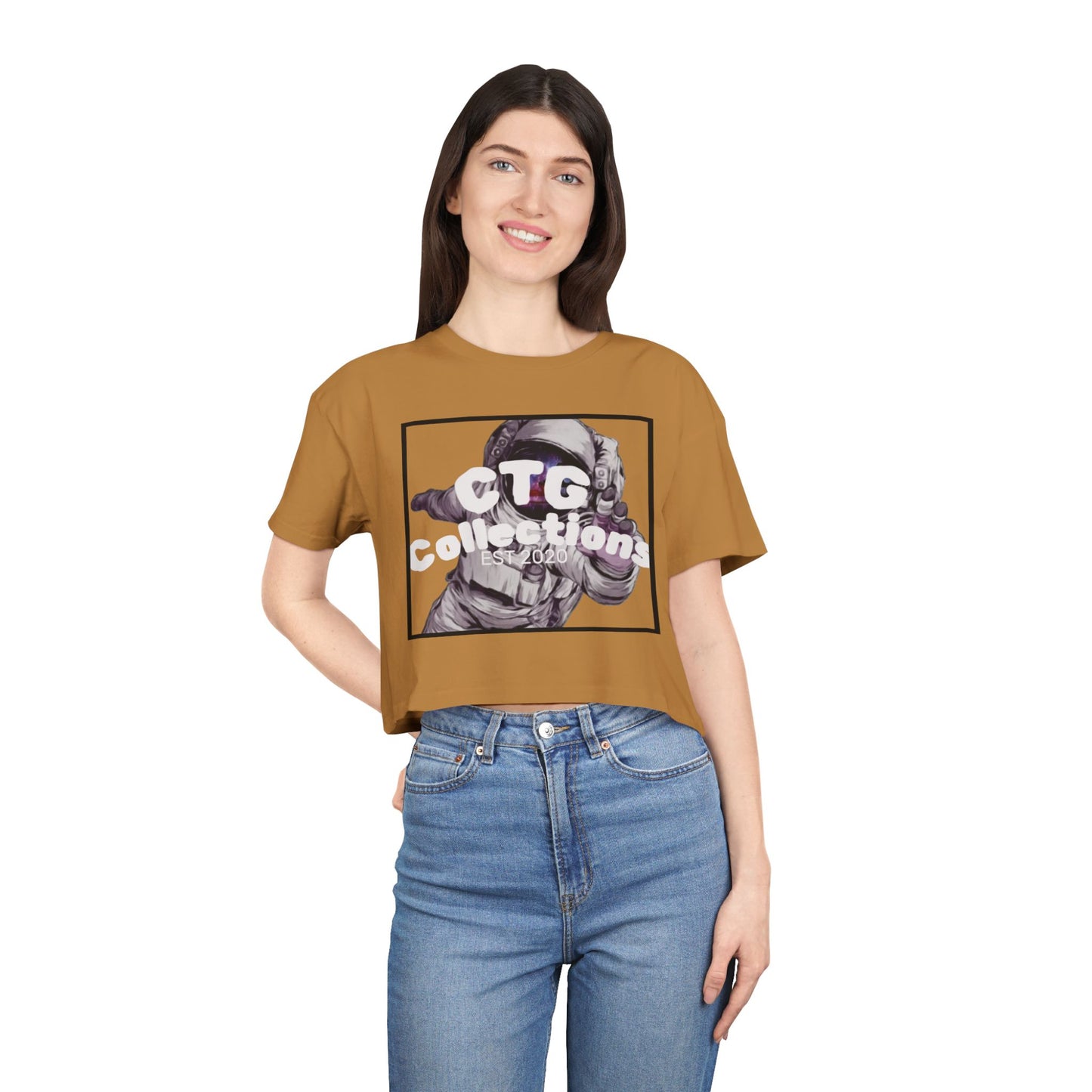 CreationOfGods Wmns Space Cadet Crop Tee