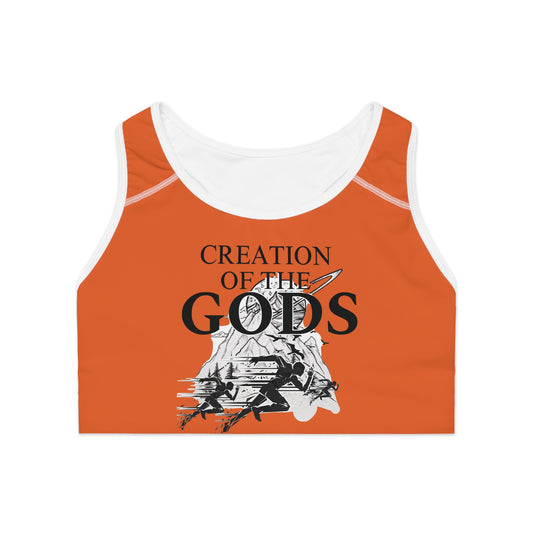 orange "Sprint" Sports Bra