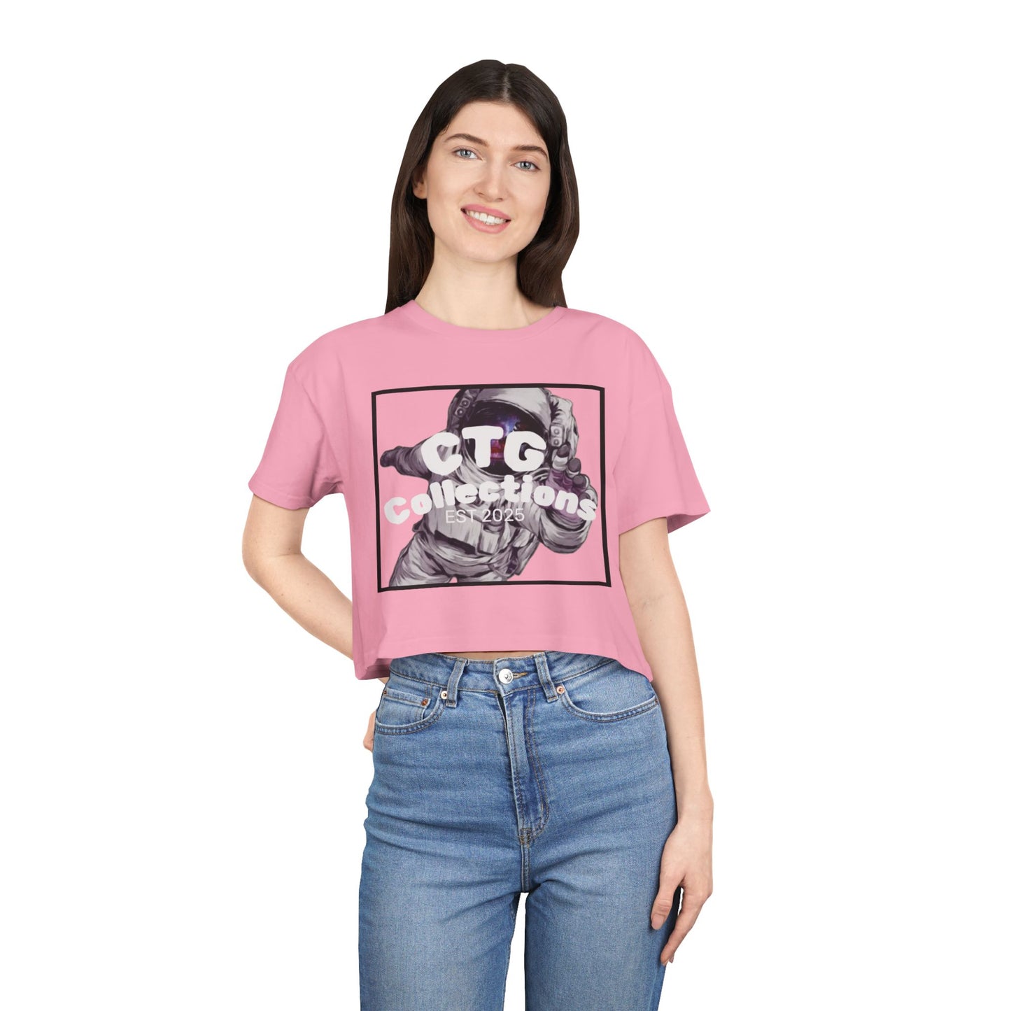 CreationOfGods Wmns Space Cadet Crop Tee