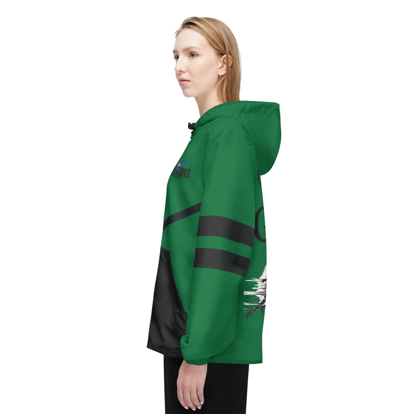 Green CreationOfTheGods Windbreaker Jacket