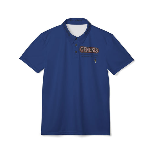 Blue CreationOfTheGods "Genesis" Polo Shirt