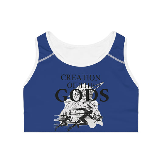 blue "Sprint" Sports Bra