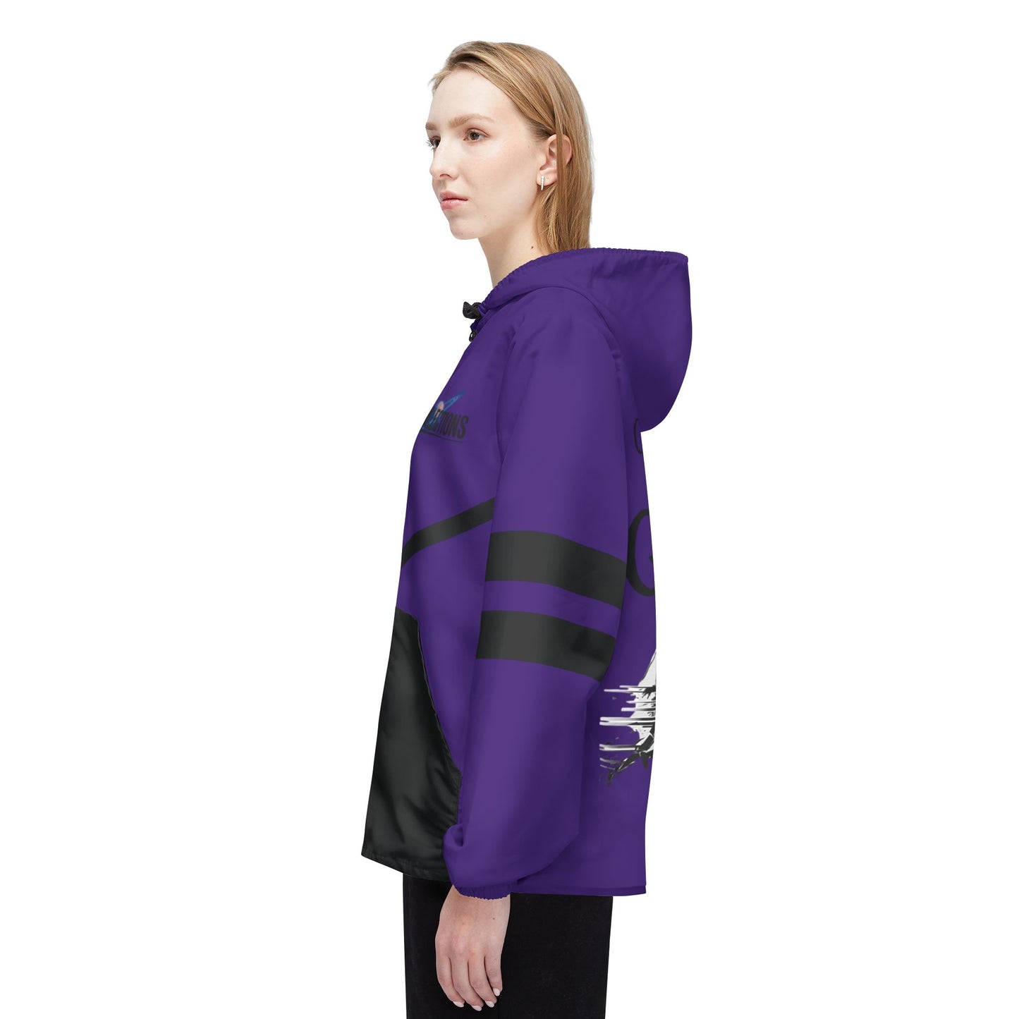 Purple CreationOfTheGods Windbreaker Jacket