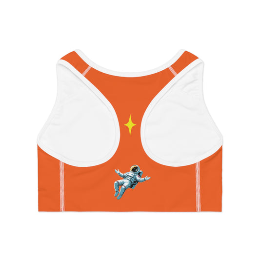 Orange "Spark" Wmns Sports Bra