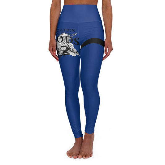 blue CreationOfGods High Waisted Leggings