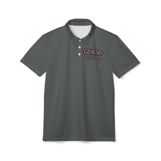 Grey CreationOfTheGods "Genesis"  Polo Shirt