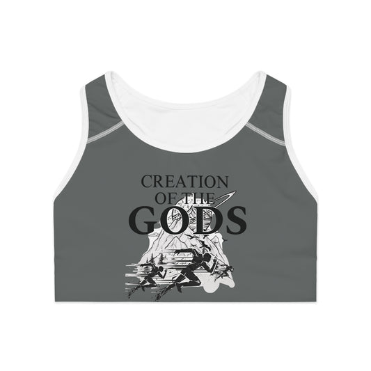 grey "Sprint" Sports Bra