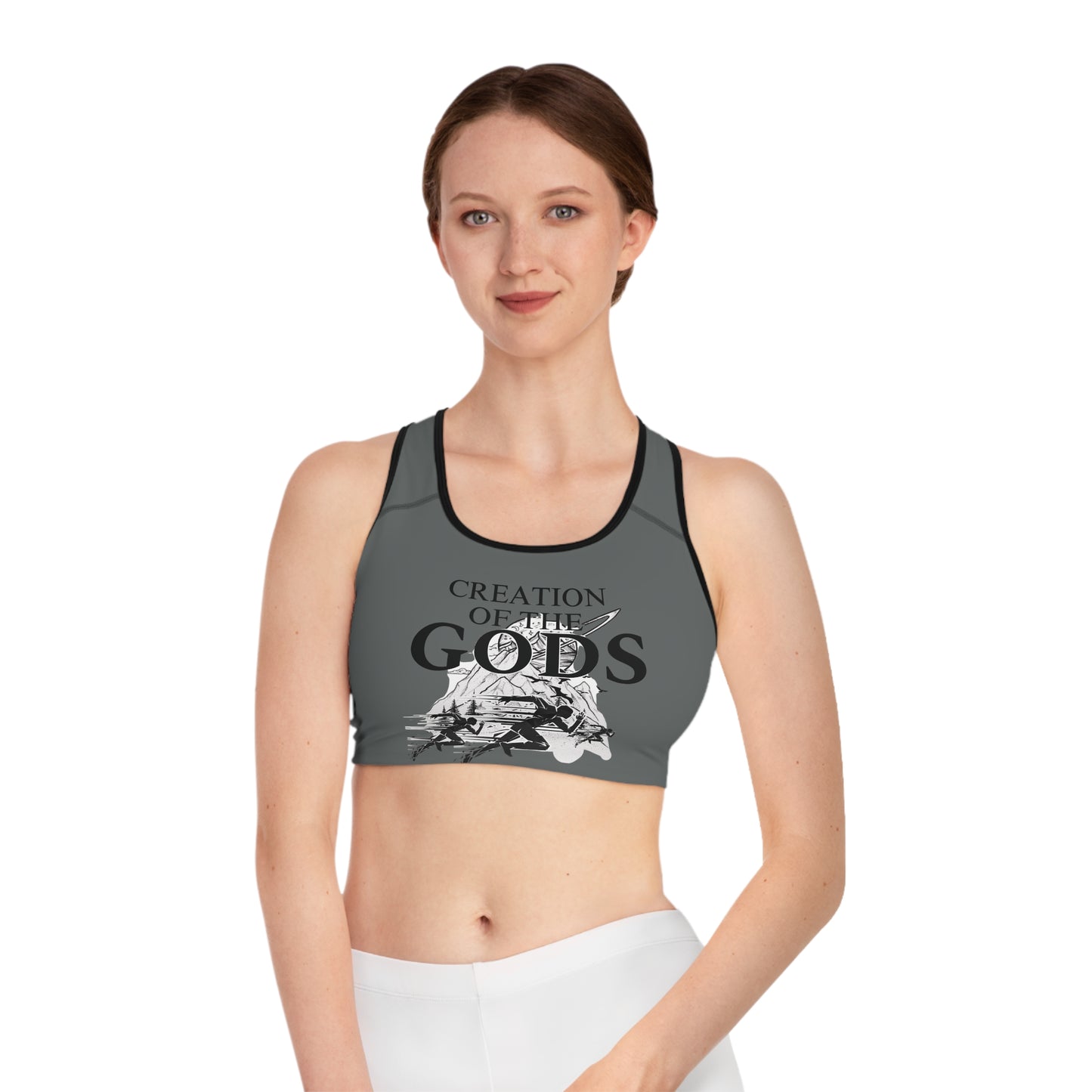 grey "Sprint" Sports Bra