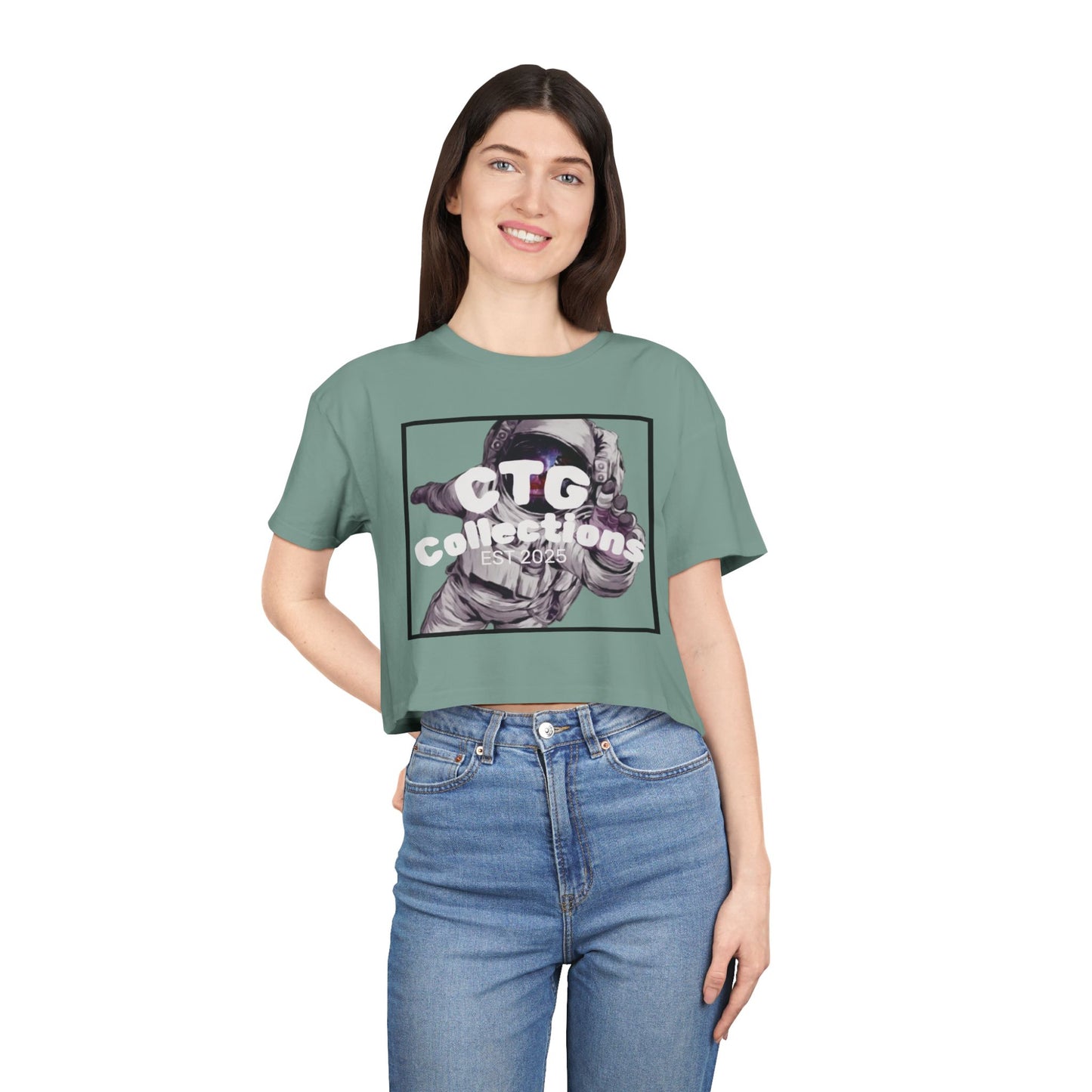 CreationOfGods  Wmns Space Cadet Crop Tee