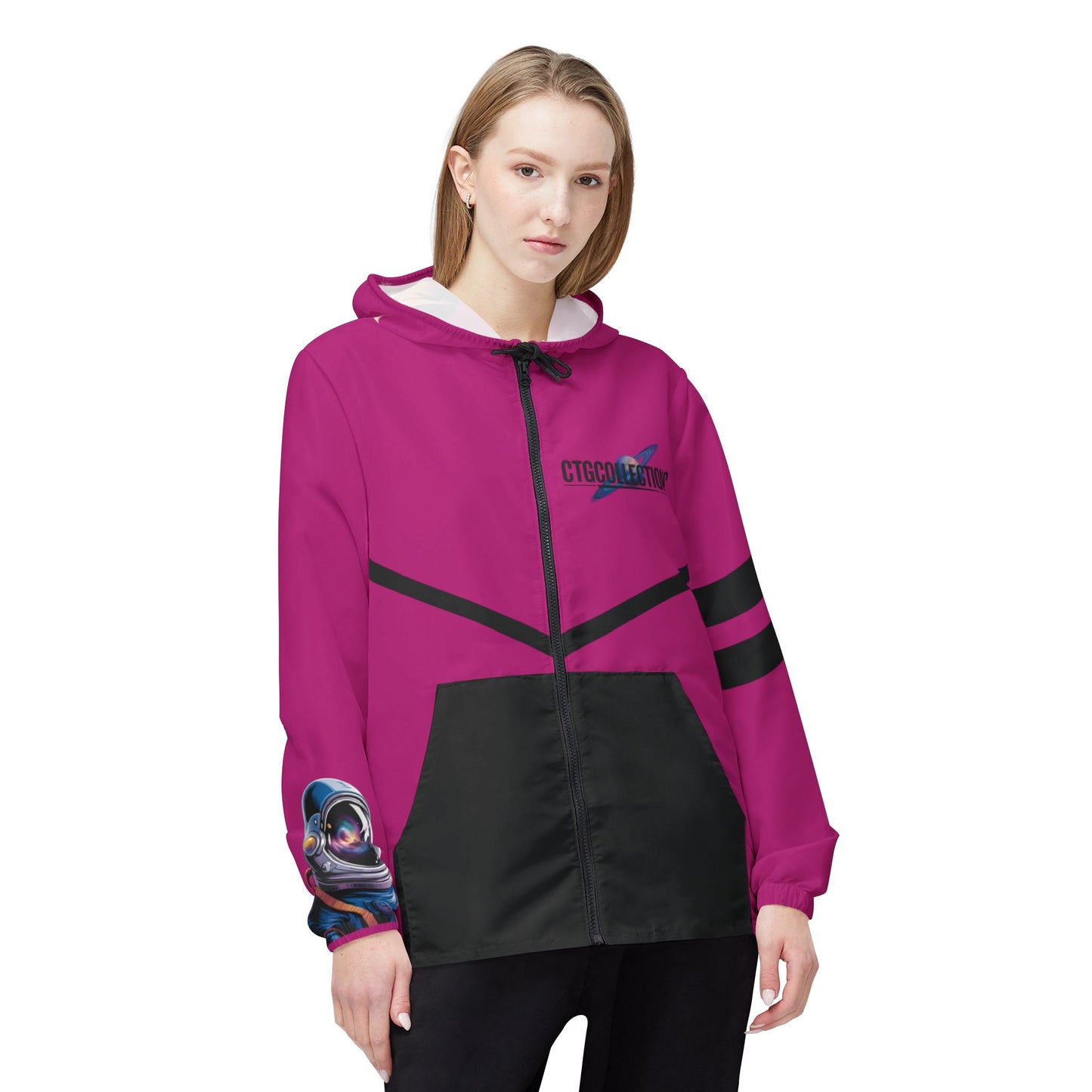 Pink CreationOfTheGods Windbreaker Jacket