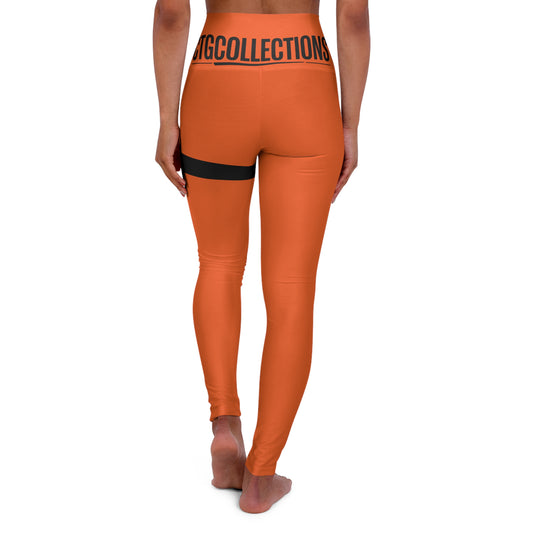 orange CreationOfGods High Waisted Leggings
