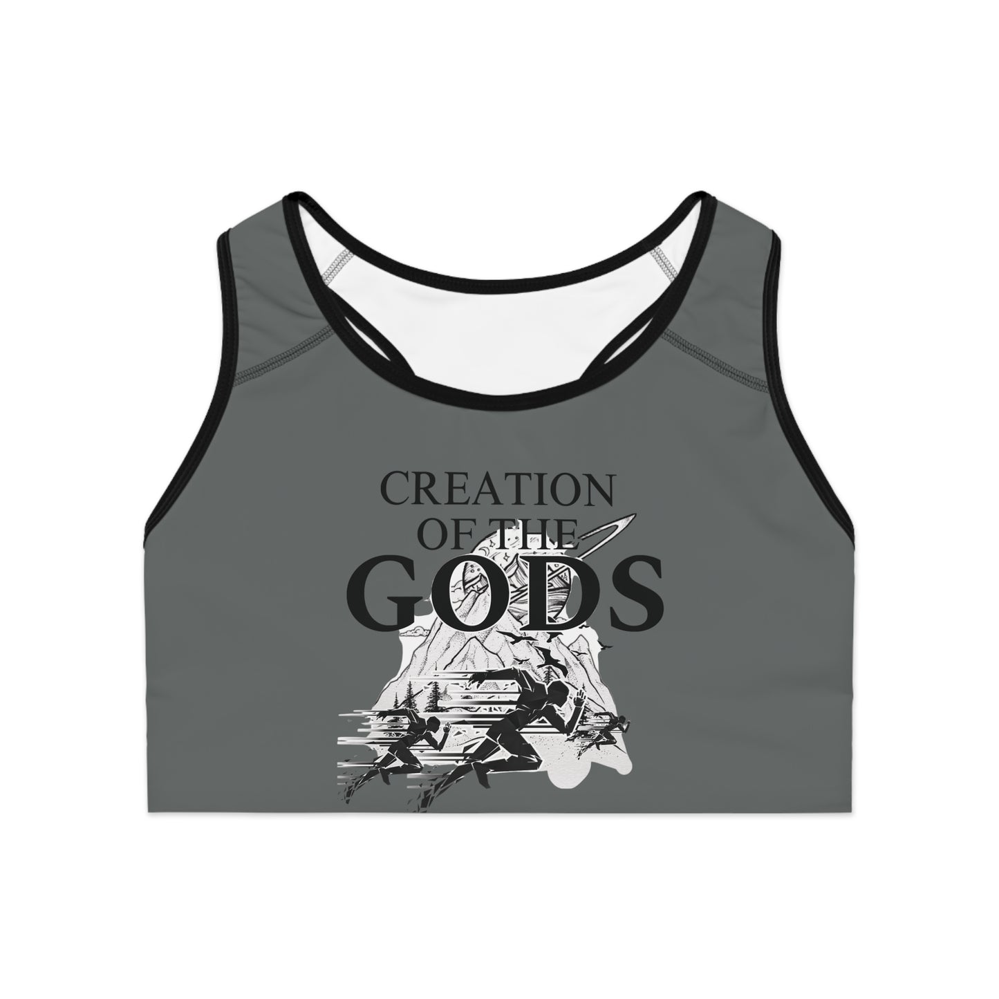 grey "Sprint" Sports Bra