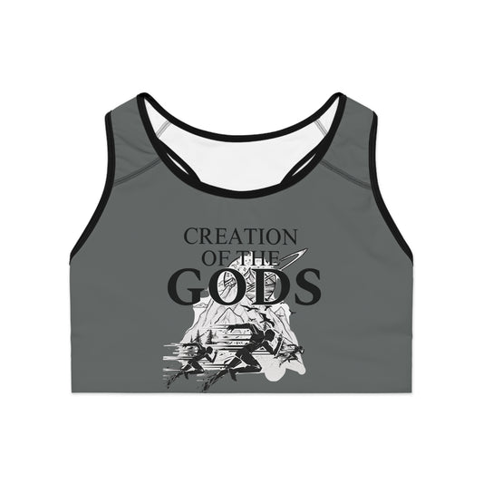 grey "Sprint" Sports Bra
