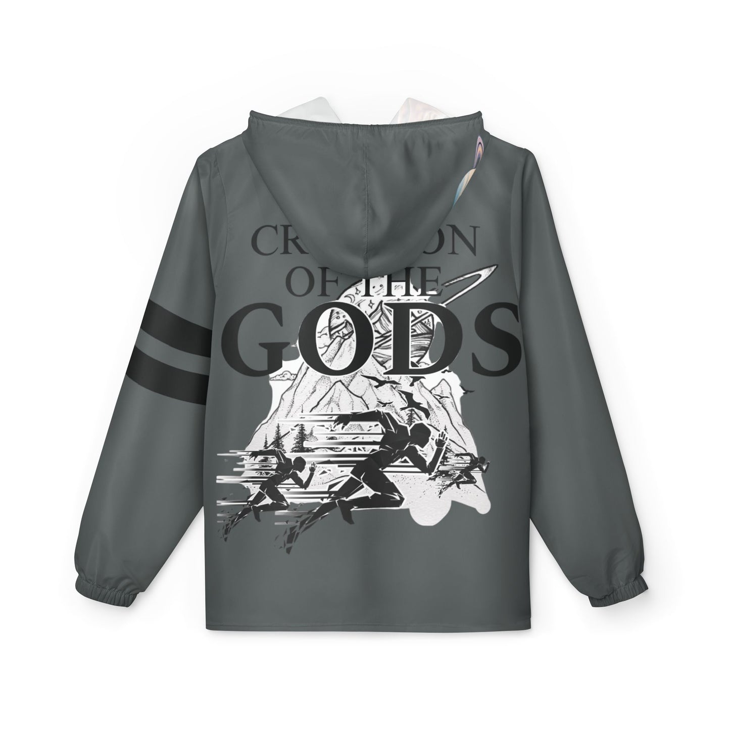 Grey CreationOfTheGods Windbreaker Jacket