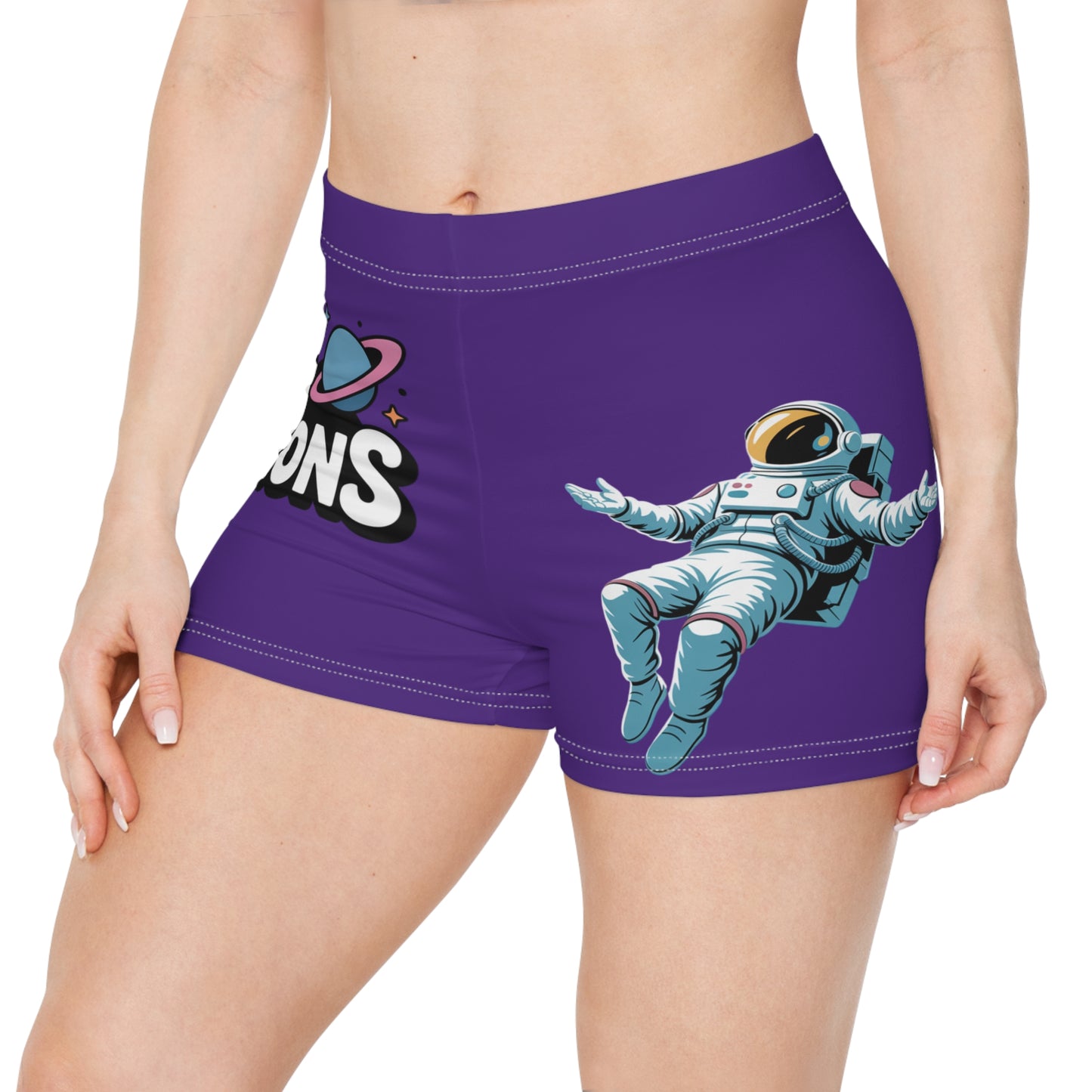 Purple "Spark"  Women's Shorts