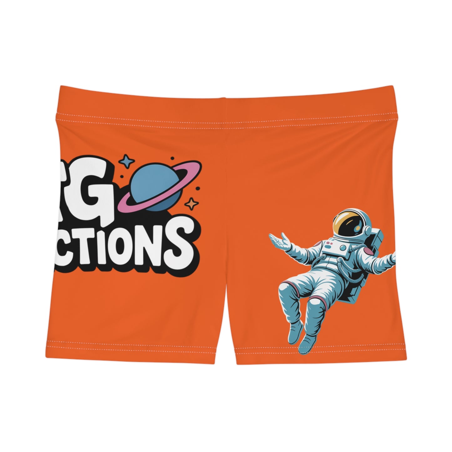 Orange "Spark"  Women's Shorts