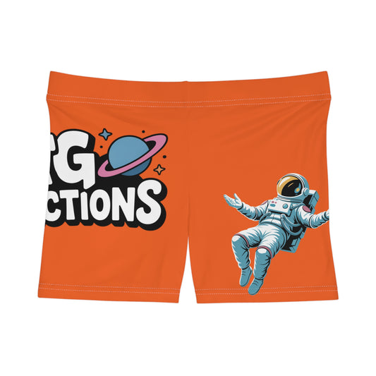 Orange "Spark"  Women's Shorts