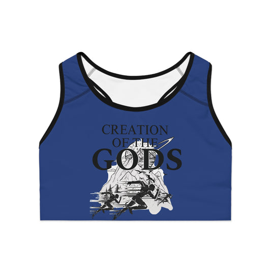 blue "Sprint" Sports Bra