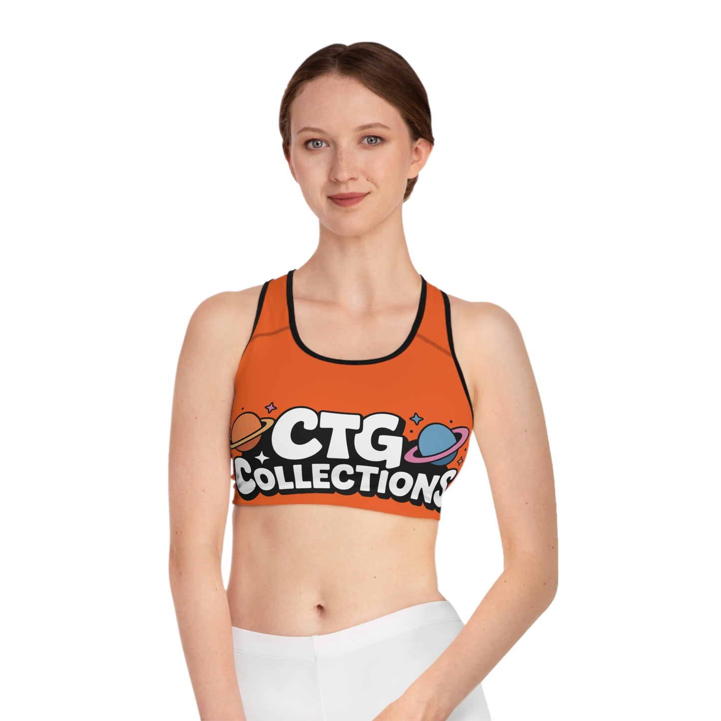 Orange "Spark" Wmns Sports Bra