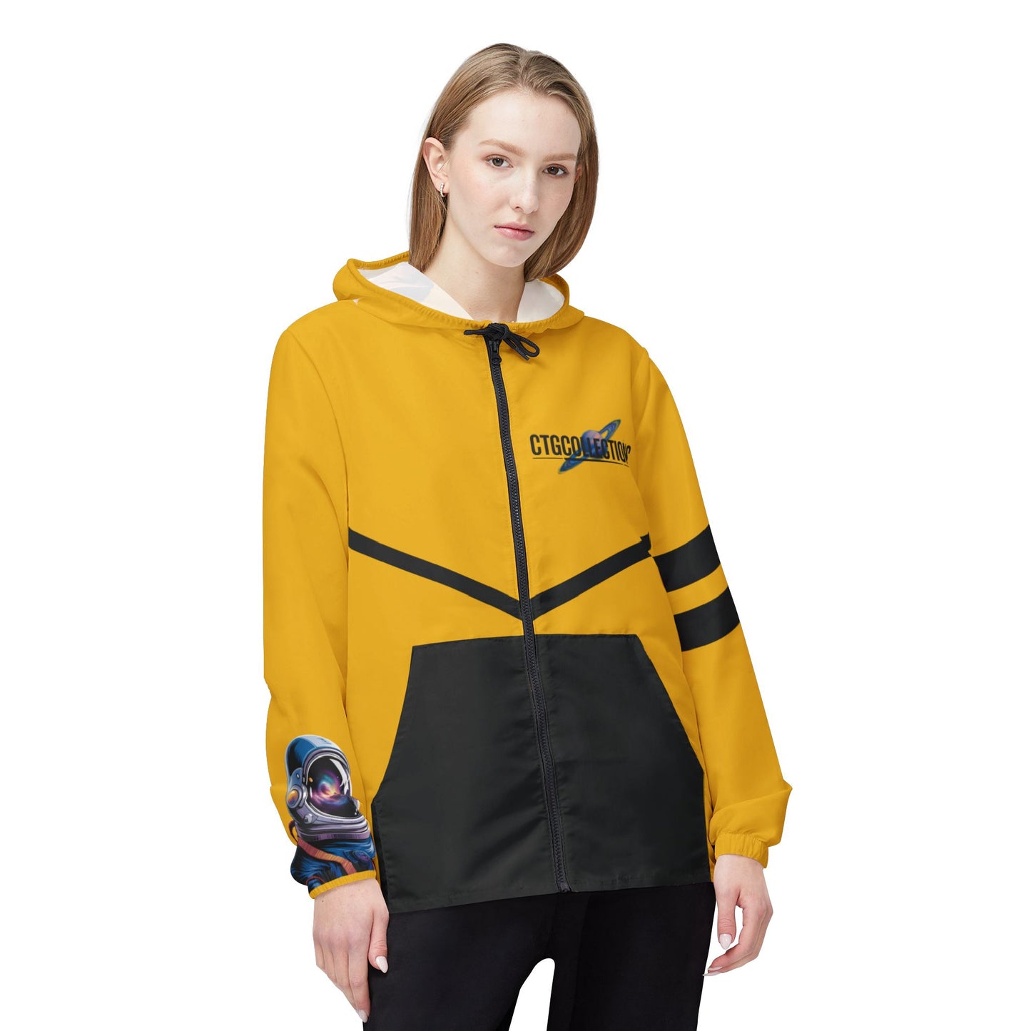 Yellow CreationOfTheGods Windbreaker Jacket