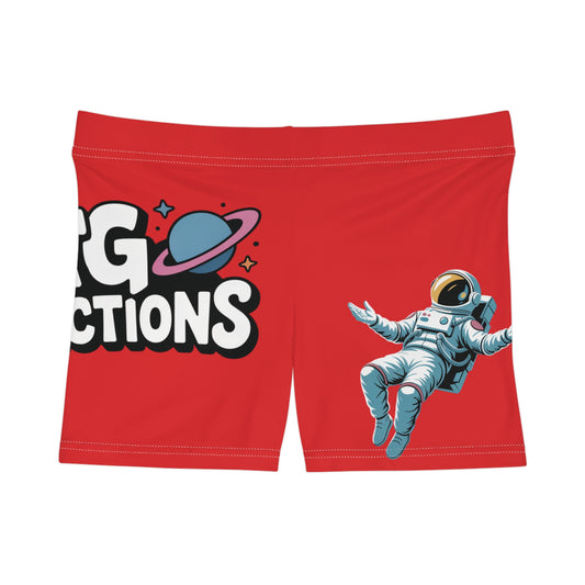 Red "Spark"  Women's Shorts