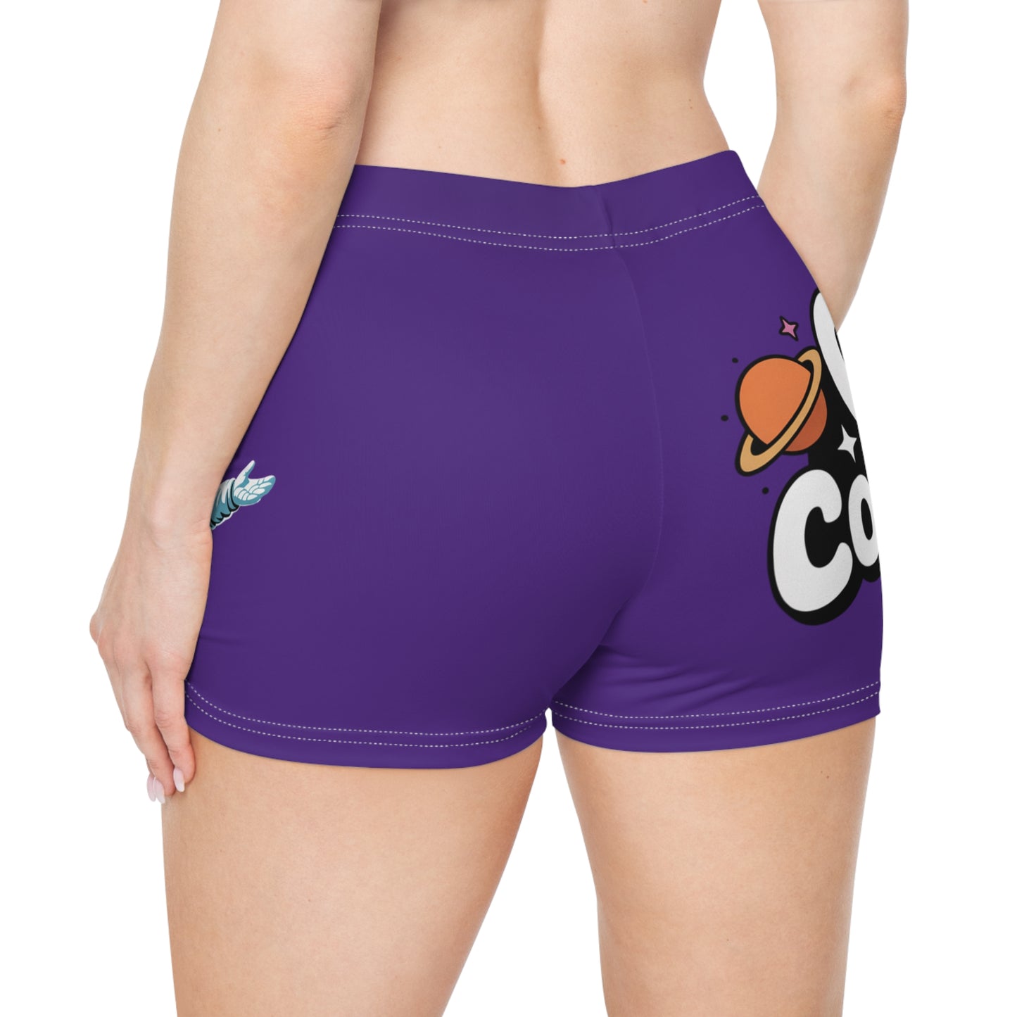 Purple "Spark"  Women's Shorts