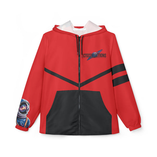 Red CreationOfTheGods Windbreaker Jacket