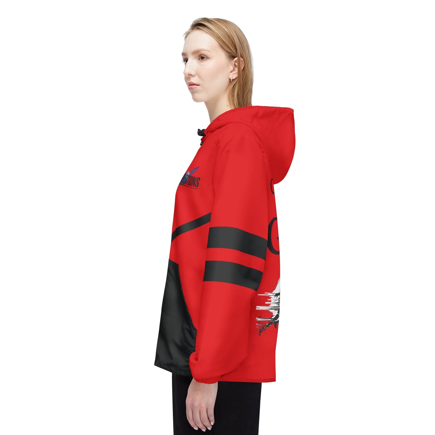 Red CreationOfTheGods Windbreaker Jacket