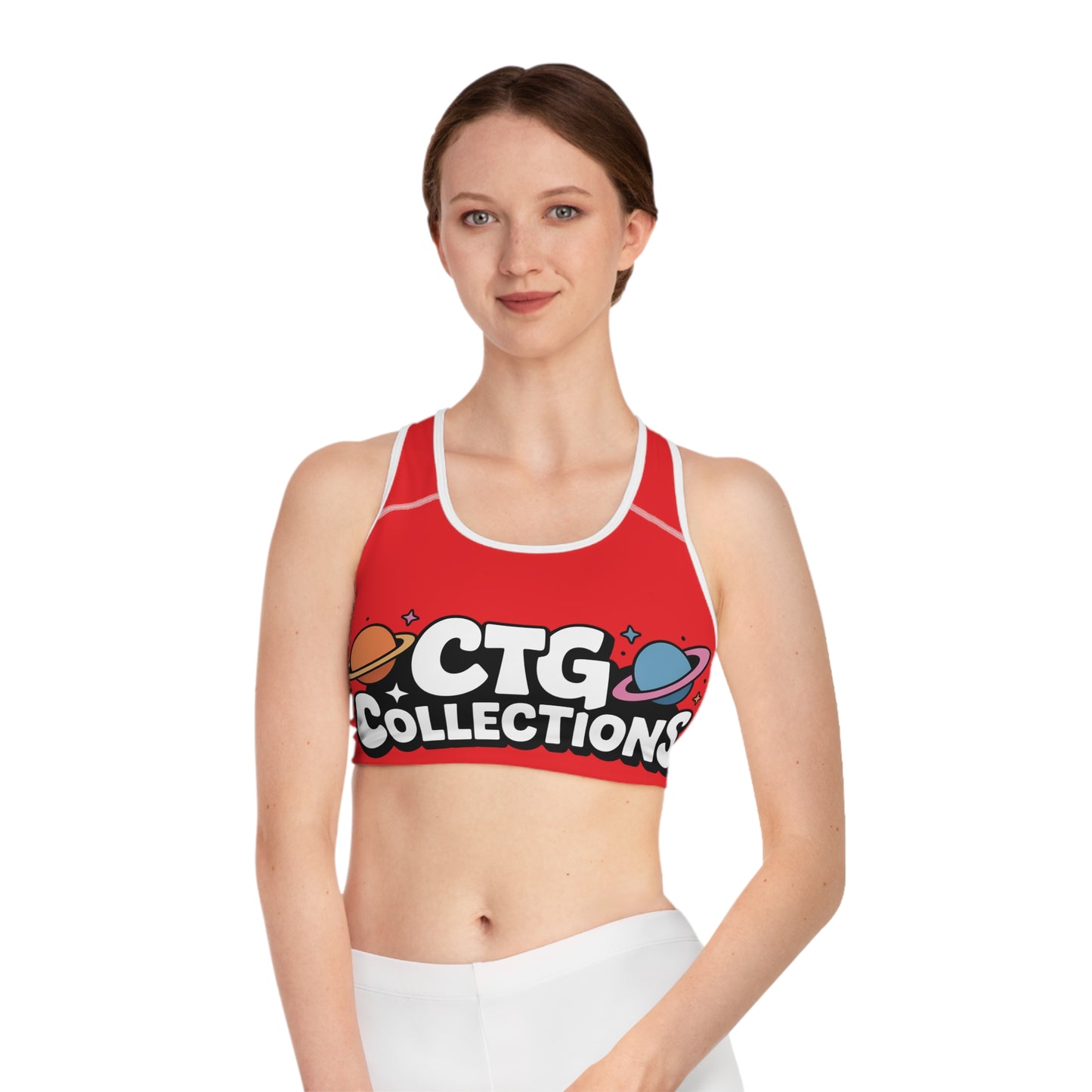 Red "Spark" Wmns Sports Bra