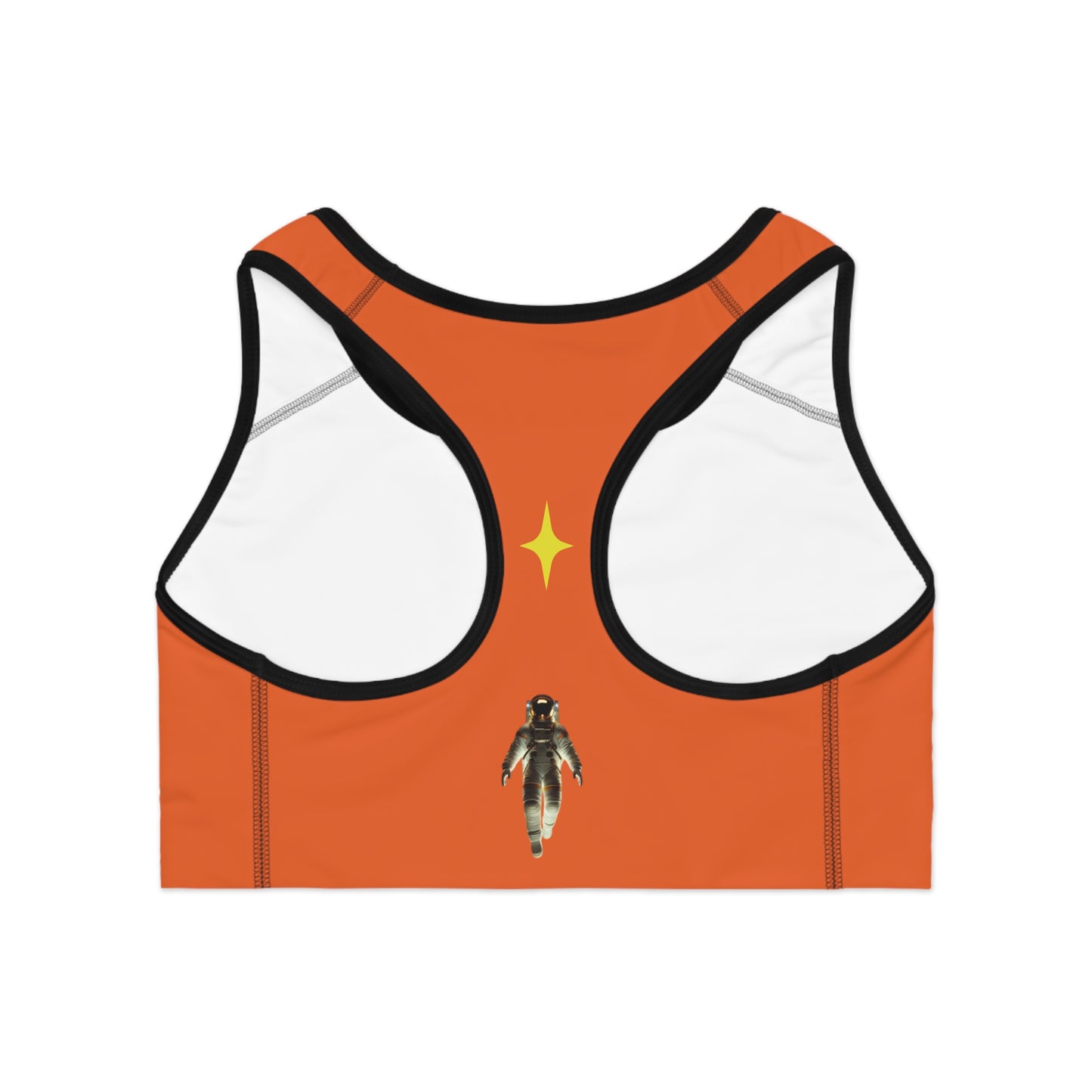 orange "Sprint" Sports Bra