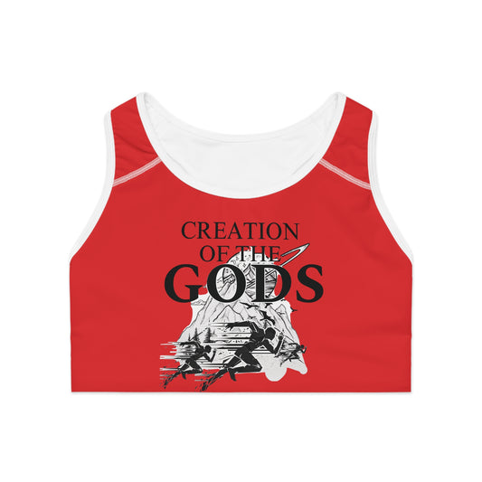 red "Sprint" Sports Bra