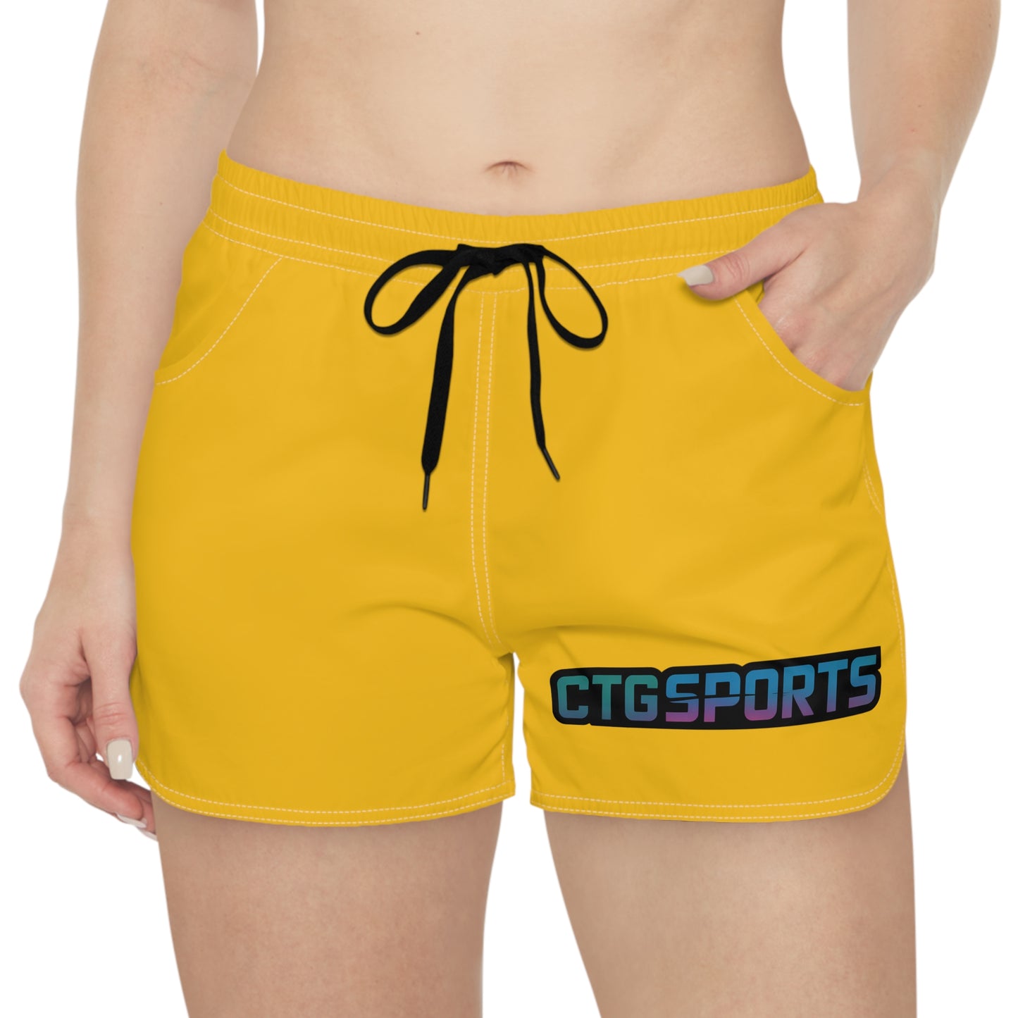 Yellow "CTGSports" Wmns Shorts