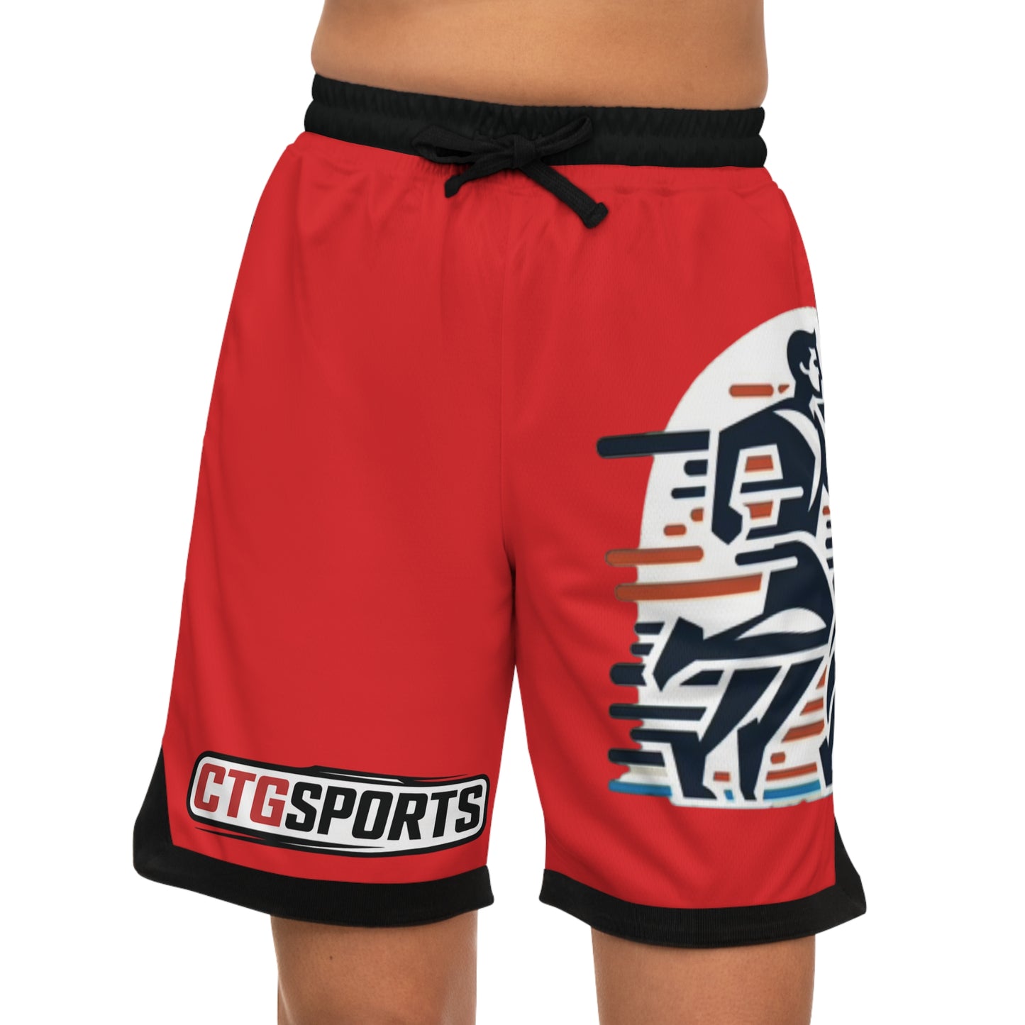 red "CTGSports" Active Shorts
