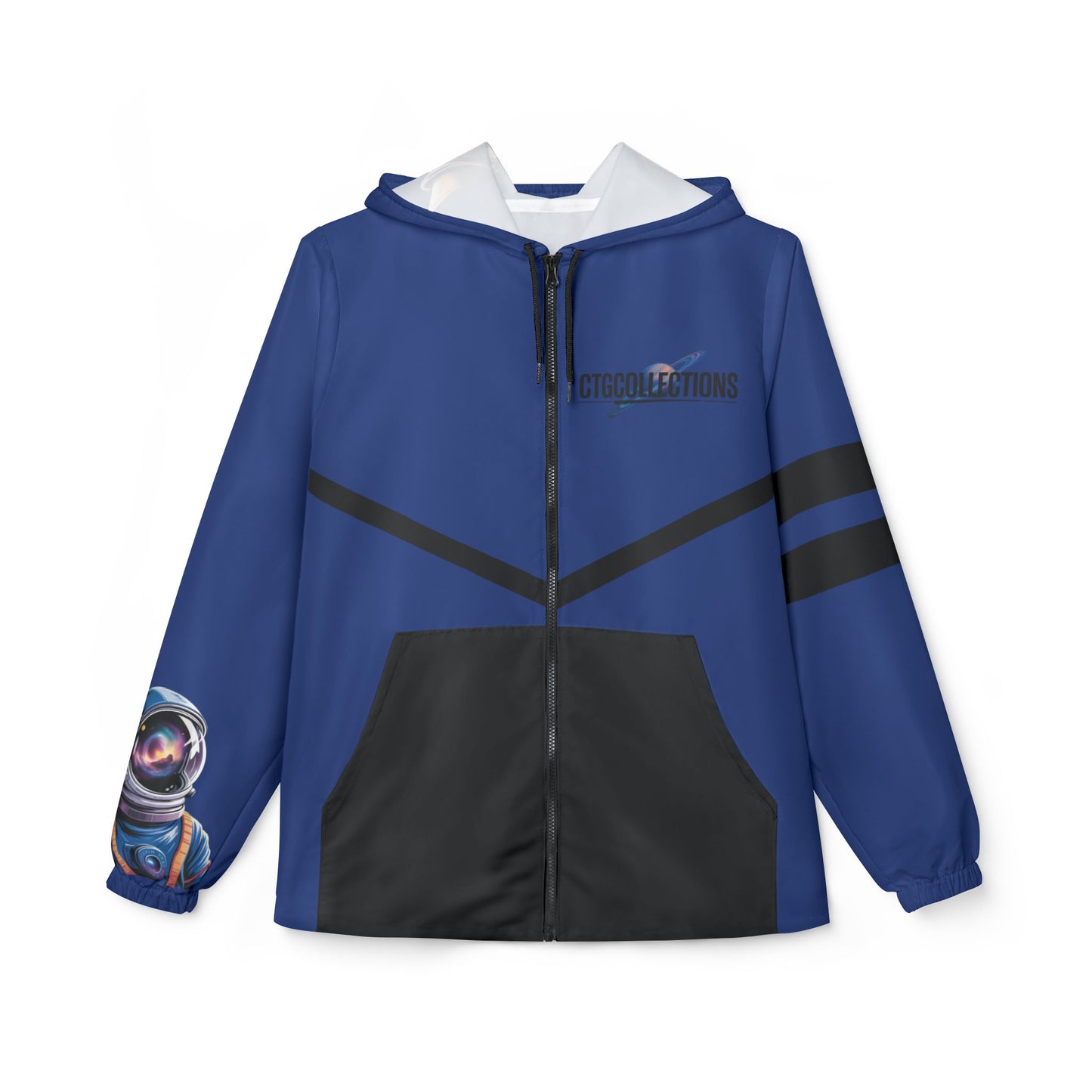 Blue CreationOfTheGods Windbreaker Jacket