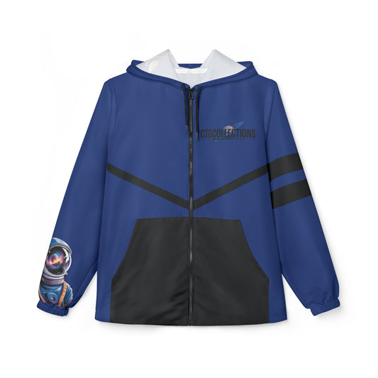 Blue CreationOfTheGods Windbreaker Jacket