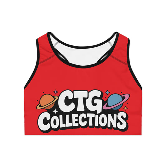 Red "Spark" Wmns Sports Bra