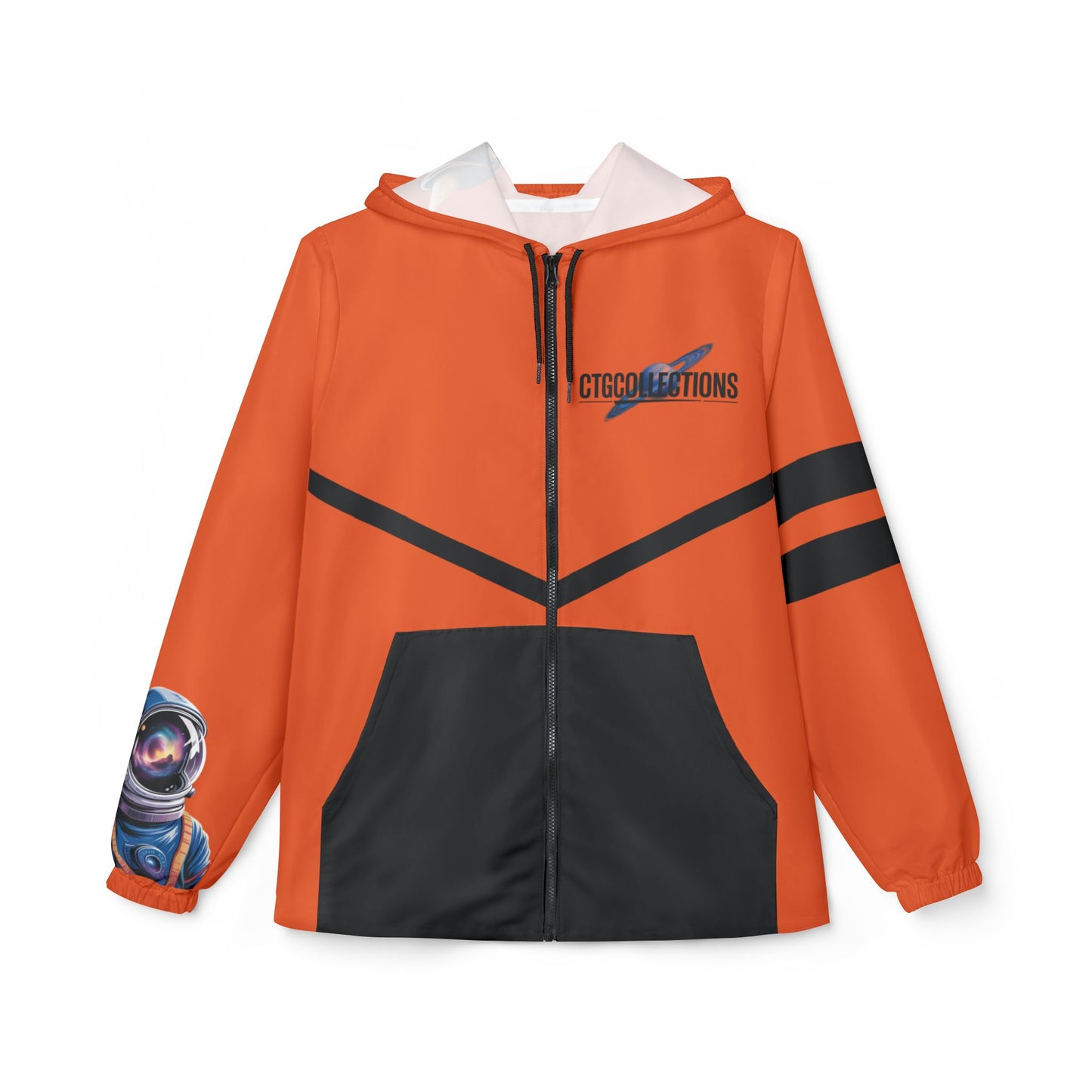 Orange CreationOfTheGods Windbreaker Jacket