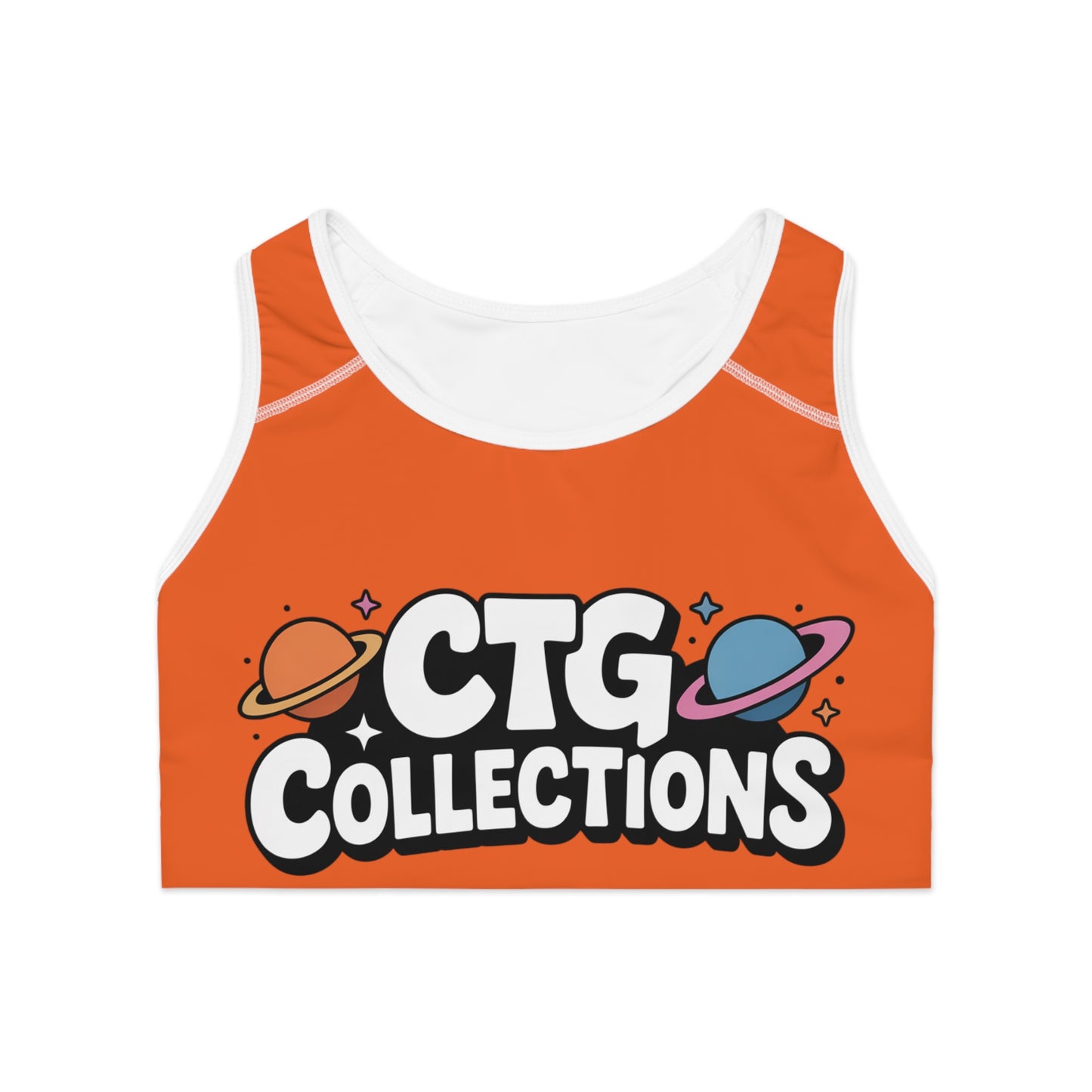 Orange "Spark" Wmns Sports Bra