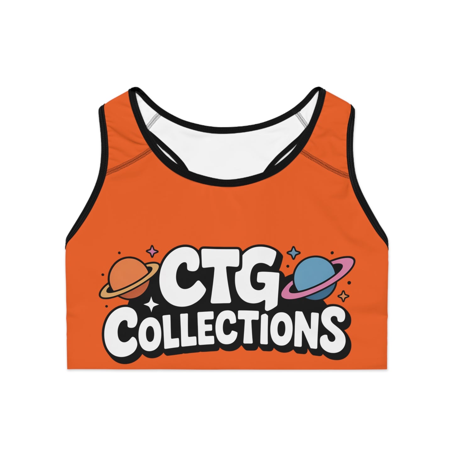 Orange "Spark" Wmns Sports Bra