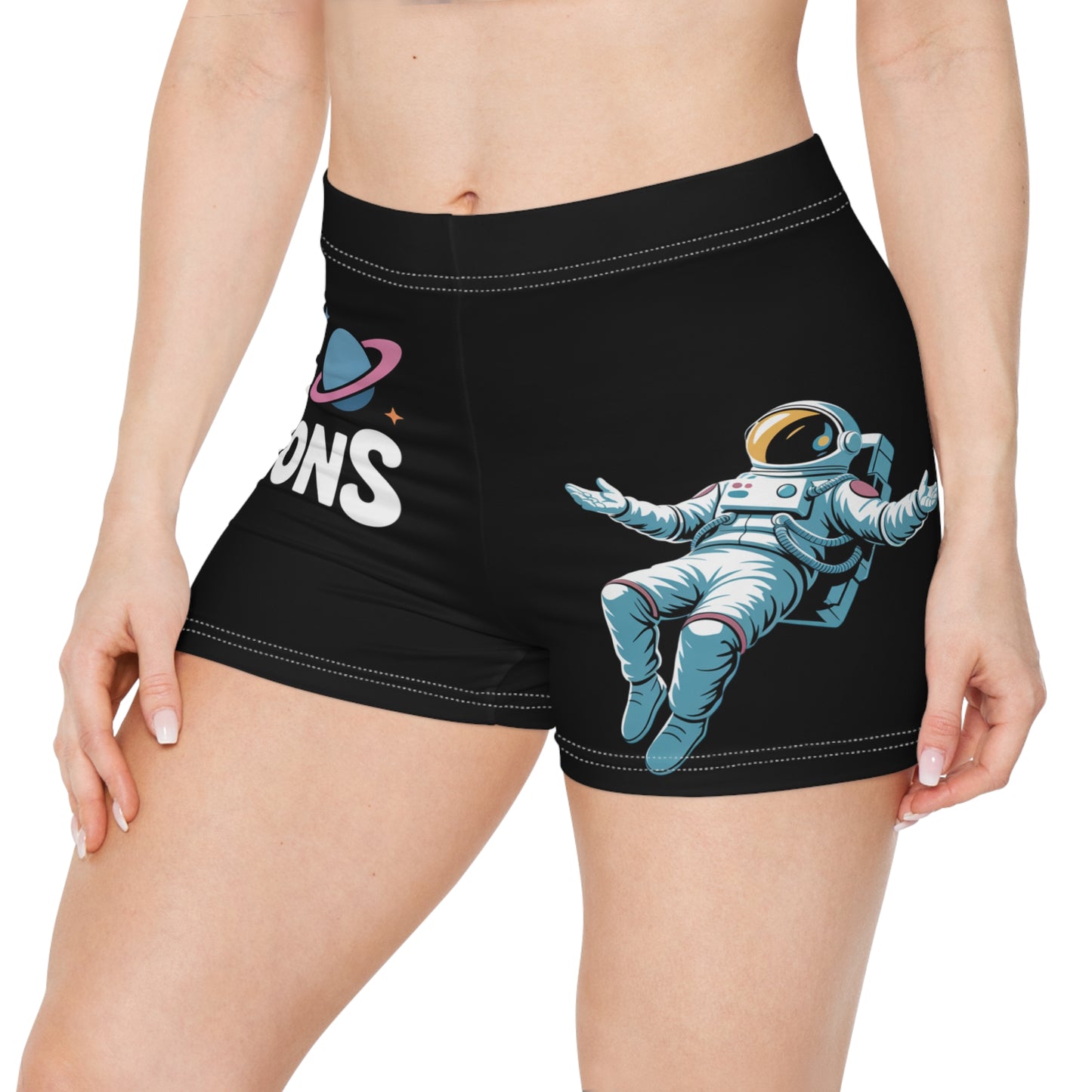 Black "Spark"  Women's Shorts