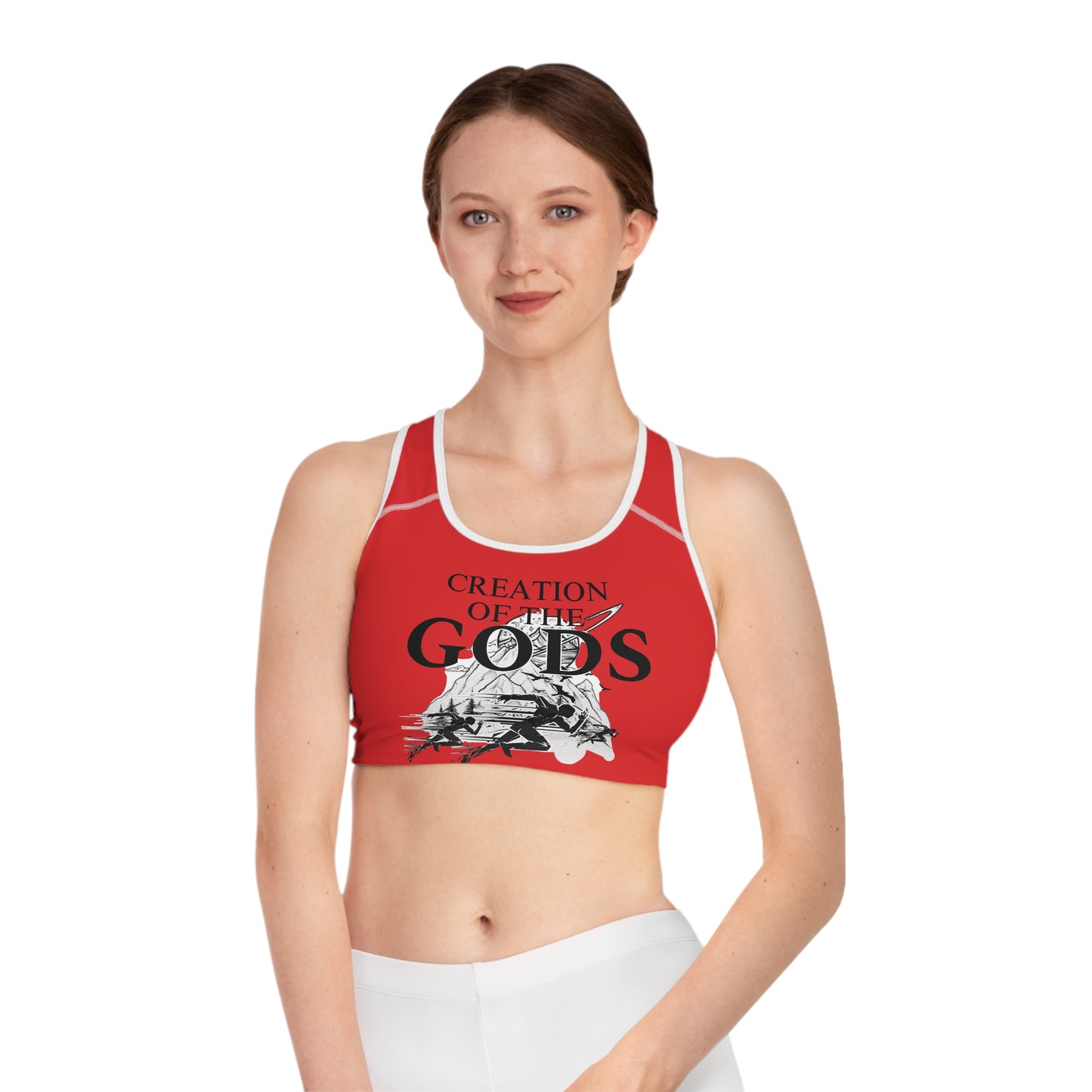 red "Sprint" Sports Bra