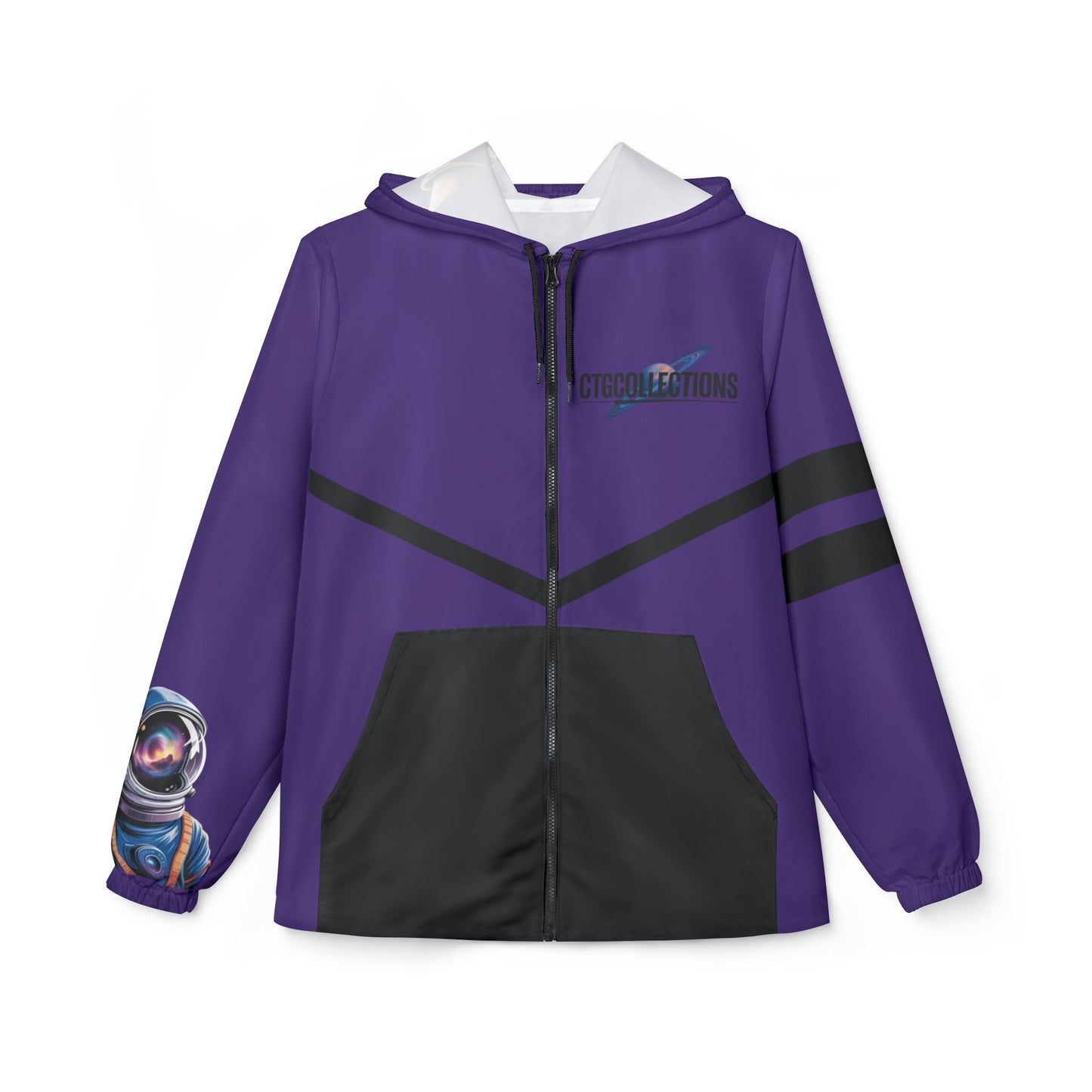 Purple CreationOfTheGods Windbreaker Jacket