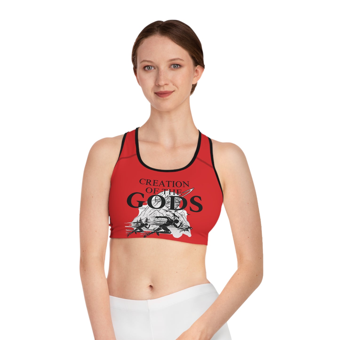 red "Sprint" Sports Bra