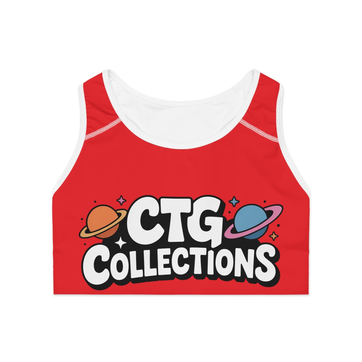 Red "Spark" Wmns Sports Bra