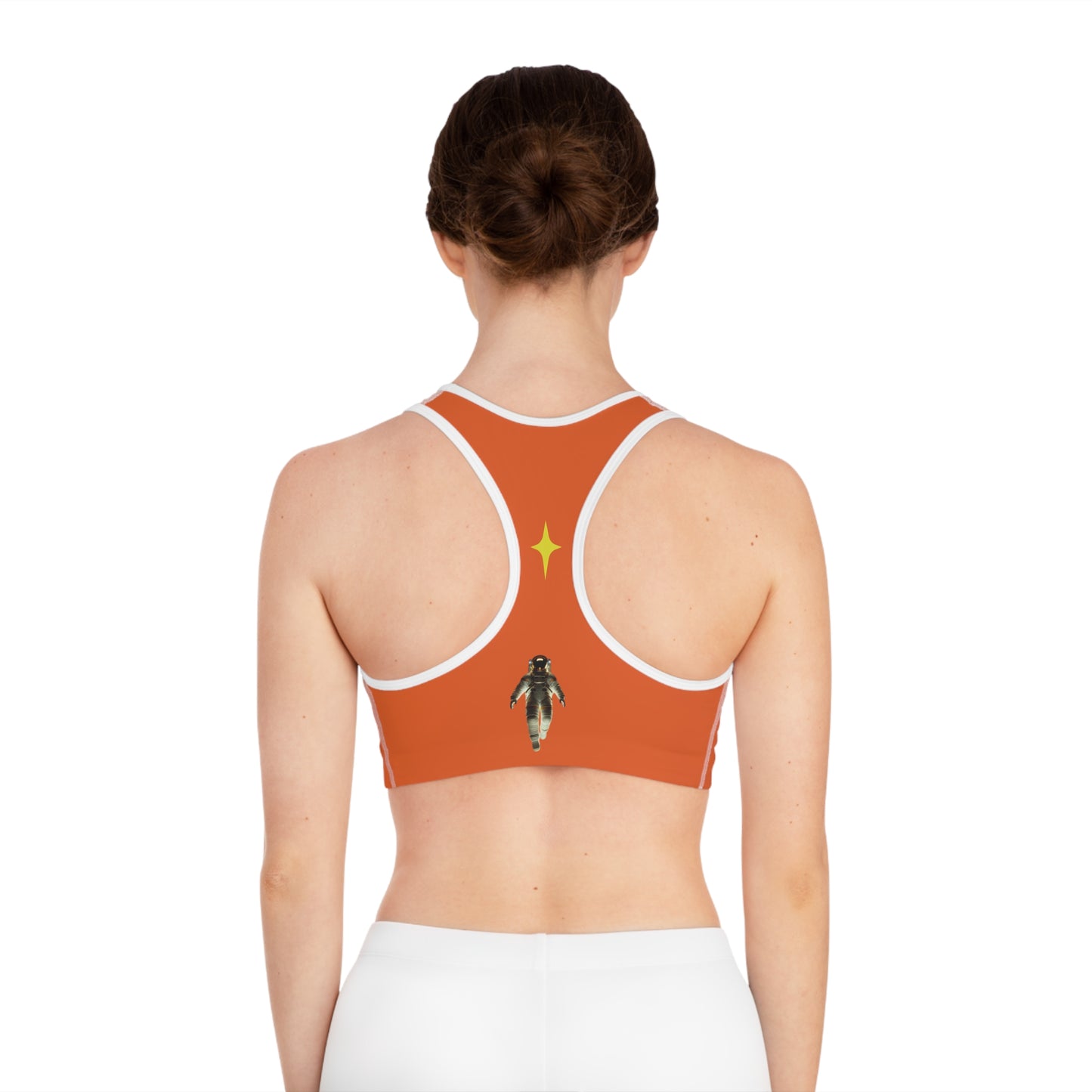 orange "Sprint" Sports Bra