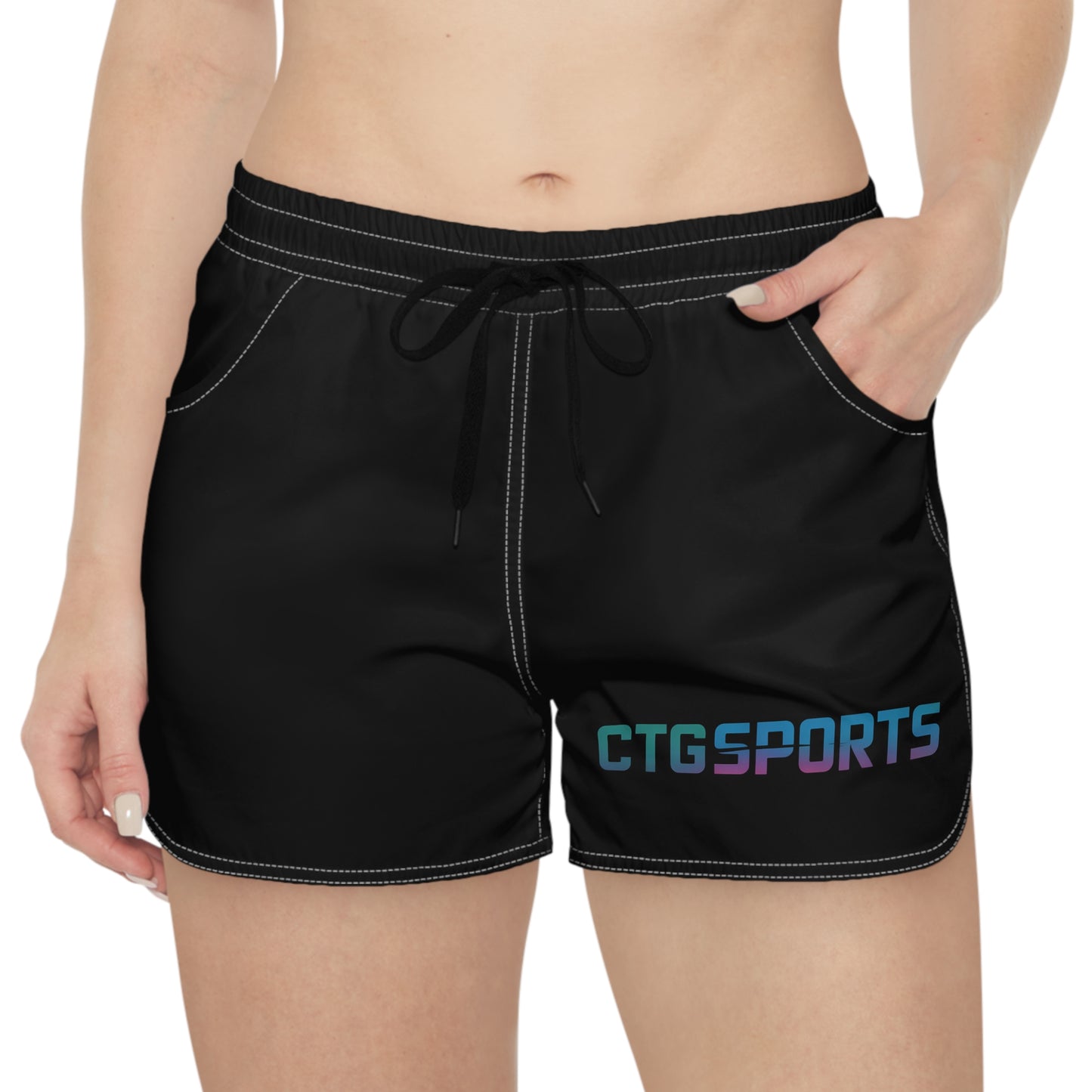 black  "CTGSports" Wmns Shorts