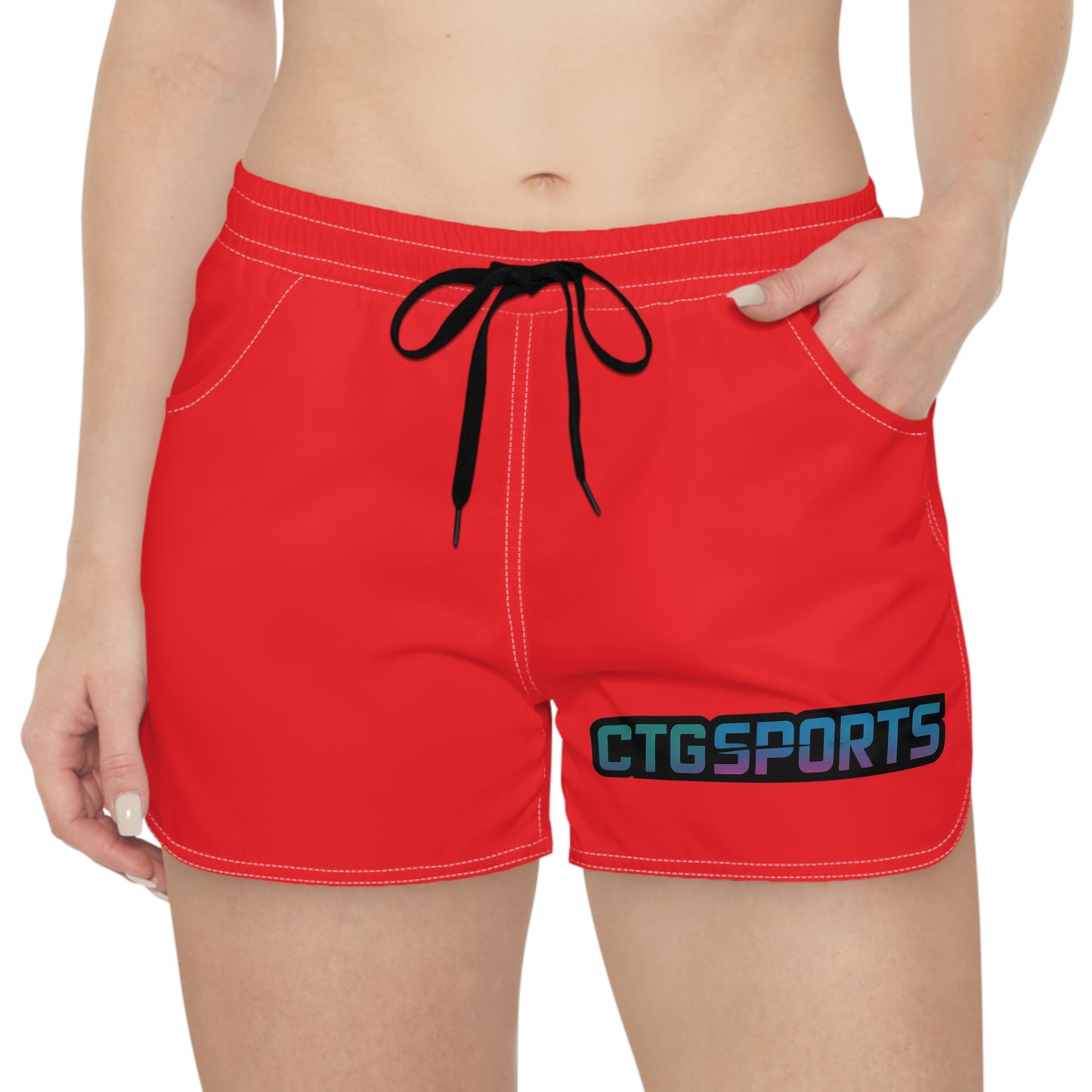 red "CTGSports" Wmns Shorts