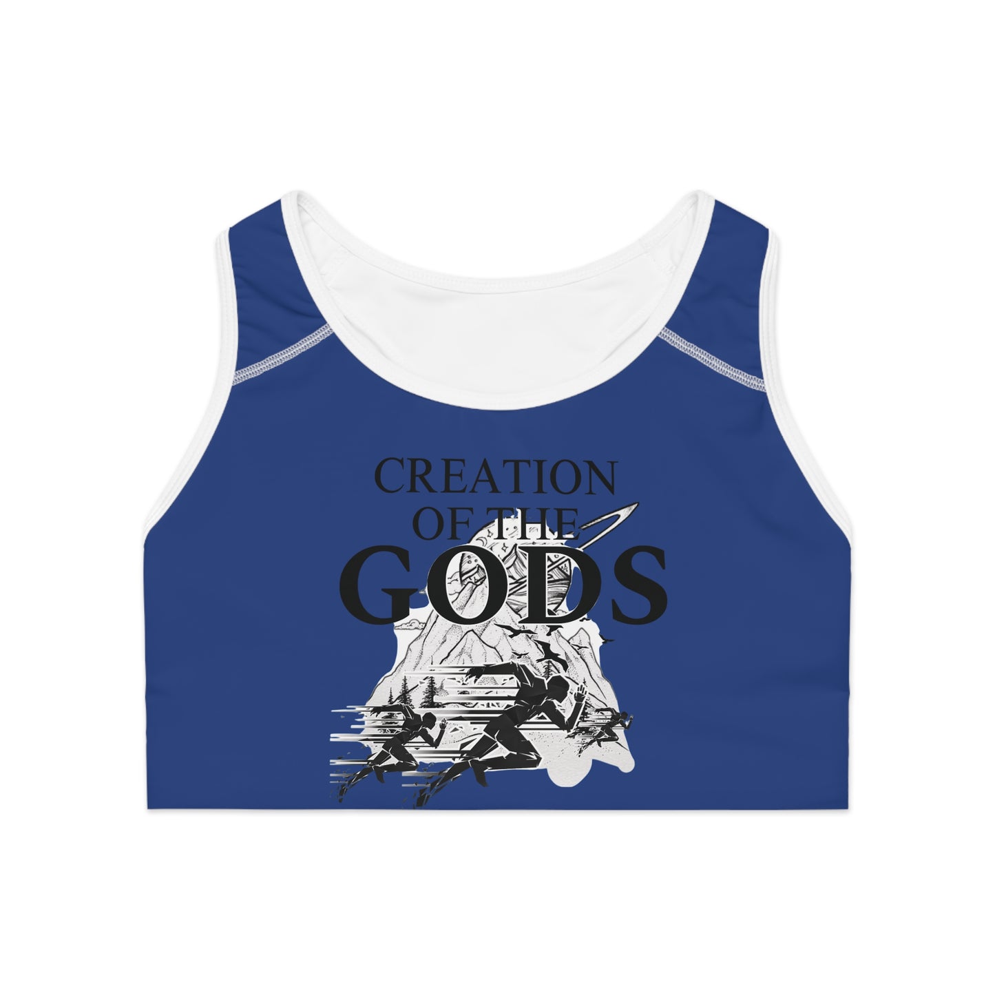 blue "Sprint" Sports Bra