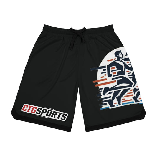 black "CTGSports" Active Shorts
