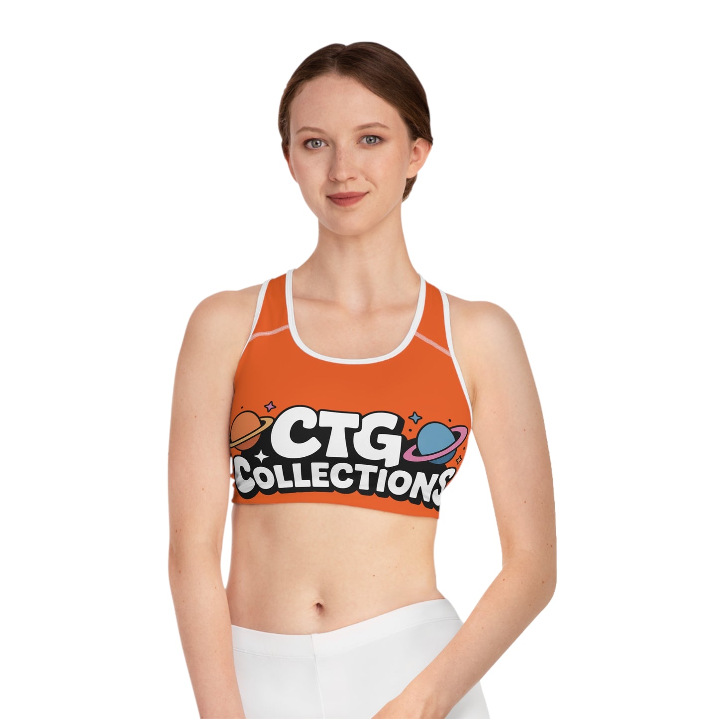 Orange "Spark" Wmns Sports Bra